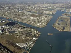 Foto per Mitia Chiarin - Veduta aerea di Porto Marghera - Porto Marghera dall'alto, qui Zoggia indica l'area di sviluppo