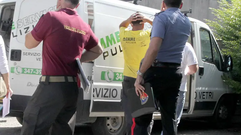 BELLUCO.MORTALE SUL LAVORO CRAZY BODY PIOVE DI SACCO.il collega