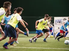 Competitors perform at Neymar Jr's Five 2016 in Milano, Italy on April 10th, 2016 // Alessandro Dealberto/Red Bull Content Pool // P-20160411-00104 // Usage for editorial use only // Please go to www.redbullcontentpool.com for further information. //