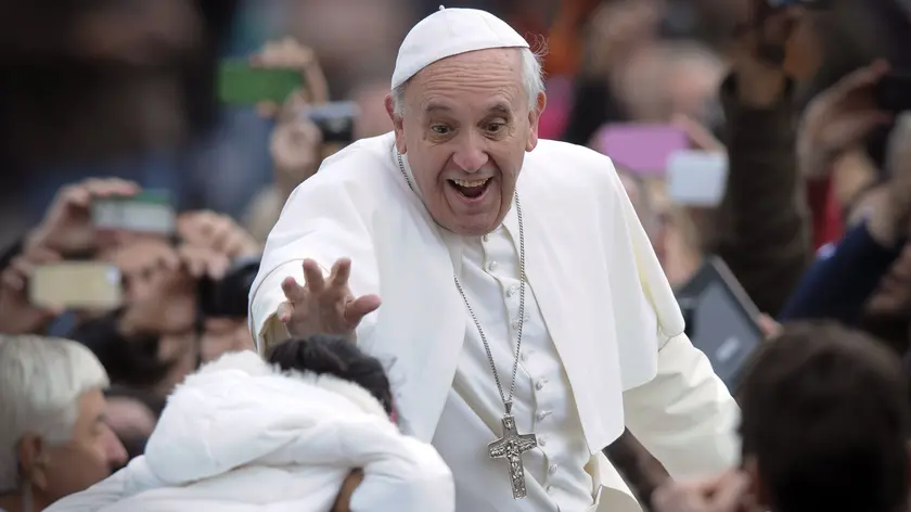 13/11/2013 ittà del vaticano, Piazza San Pietro, udienza generale del mercoledì con papa Francesco