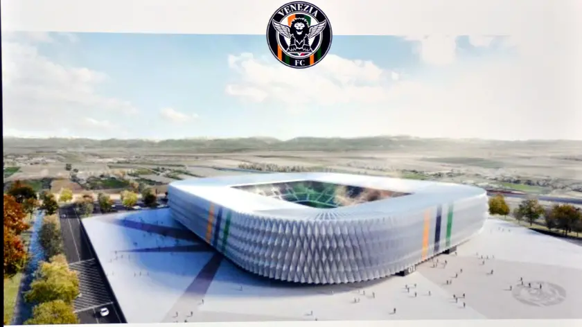 Interpress/GF.Tagliapietra Venezia. 24.07.2018.- Cˆ Farsetti presentazione del progetto per il nuovo stadio del Venezia FC.Interpress/GF.Tagliapietra Venezia. 24.07.2018.- Cˆ Farsetti presentazione del progetto per il nuovo stadio del Venezia FC. alla presenza del Sindaco Brugraro il Presidente Joe Tacopina il direttore generale Dante Sibilia e lavv.Alessandro Vasta.