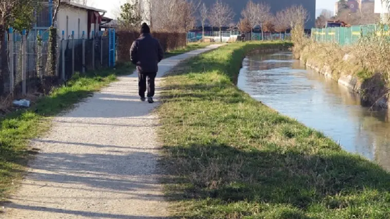 Il tratto di Brentella dov'è caduto il bambino