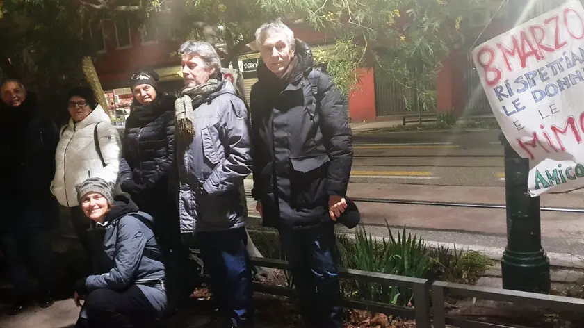 Il presidio a Mestre