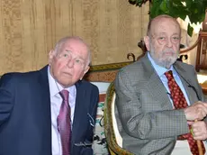 Interpress/Gf.Tagliapietra Venezia 17.06.2016.- il conte Marcello incontra l'ambasciatore di israele Naor Gilon l'amico Milanconper riccordare il l periodo della guerra