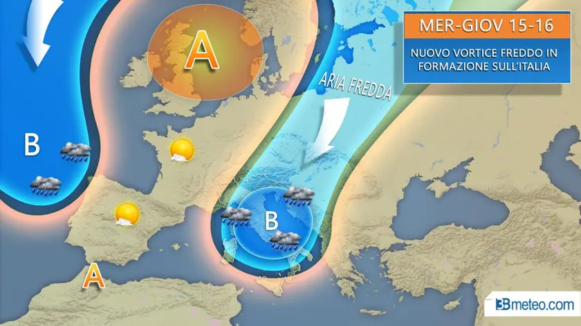 Nuova ondata di freddo: le previsioni di 3Bmeteo