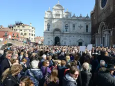 Interpress\M.Tagliapietra venezia 31,03,2019.- Manifestazione contro declassamento Ospedale Civile di Venezia. Campo SS. Giovanni e Paolo.