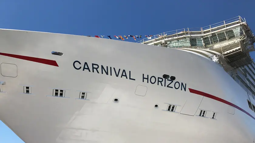 La Carnival Horizon, qualche mese fa, in occasione del varo