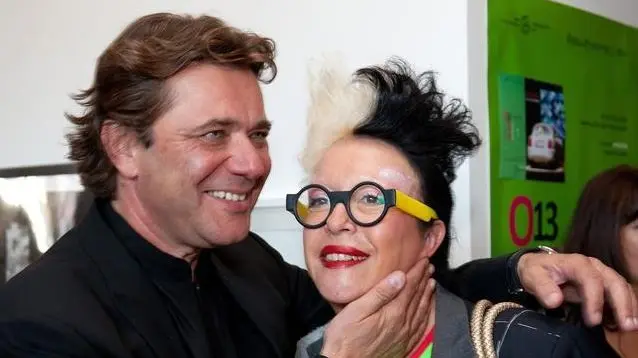 Paolo De Grandis con l’artista francese Orlan
