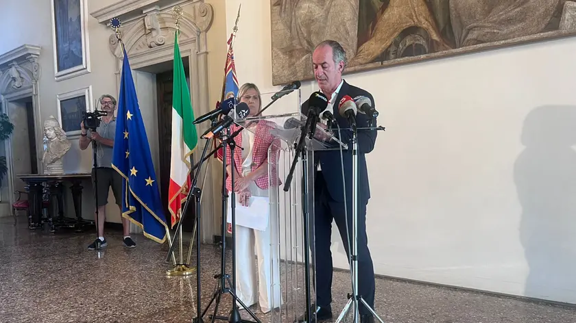 Il presidente Zaia con l'assessora Lanzarin