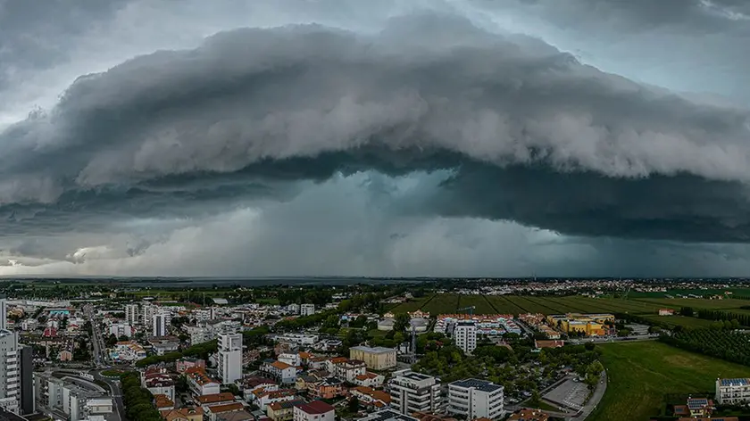 La cella temporalesca a Jesolo. Foto Vianello