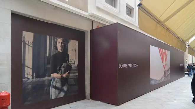 INTERPRESS/GF.TAGLIAPIETRA.- SALIZZADA SAN MOISE' LUIS VUITTON/17.03.13-(PIVATO)