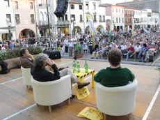 Festival della politica day 2 Lucio Caracciolo, Angelo Panebianco e Renzo Guolo in 'L'Italia e l'Europa nello scenario mondiale' Piazza Ferretto, Mestre