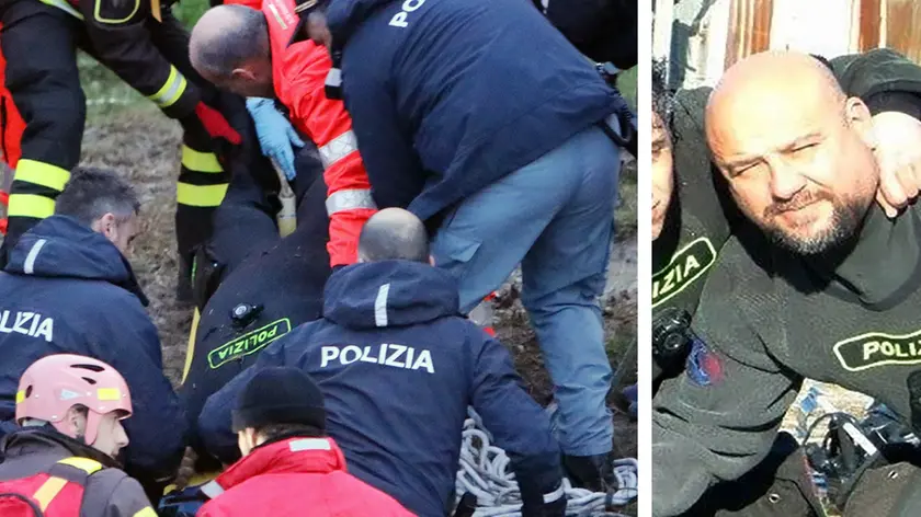 PUCCI - FOTO PIRAN - VIGONOVO - INCIDENTE POLIZIOTTO SUB