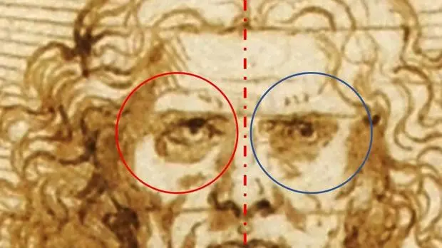 Una elaborazione contenuta nell'Inganno dell'Uomo Vitruviano uno studio di Roberto Concas a Roma, 2 dicembre 2019. Trenta anni di riflessione, sette anni di ricerche per capire che L'Uomo Vitruviano di Leonardo è l'immagine dell'algoritmo segreto che gli artisti hanno usato dal IV al XVIII Secolo per ''certificare'' le proprie opere come ispirate dalla Divina Proporzione. Per cinque secoli il disegno avrebbe nascosto un inganno: sarebbe stato realizzato per dare forma in modo criptato alla formula aritmetica e geometrica che le botteghe usavano e tramandavano tra di loro, in osservanza dei parametri imposti dalla Chiesa. E' la ricerca di Roberto Concas, storico dell'arte già direttore dei Musei Nazionali di Cagliari. Il suo lavoro - anticipato in esclusiva all'ANSA -, sarà oggetto di due volumi editi da Giunti - il primo a gennaio - e una grande mostra che avrà luogo a Cagliari nel maggio 2020 organizzata dal Polo Museale Statale della Sardegna, tutto con il titolo ''L'inganno dell'Uomo Vitruviano. L'algoritmo della divina proporzione''. ANSA/CONCAS