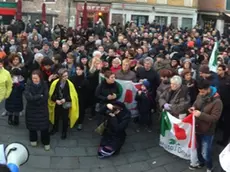 Interpress/M.Tagliapietra Venezia 23.01.2016.- Manifestazione Unioni Civili. Campo Santa Margherita.