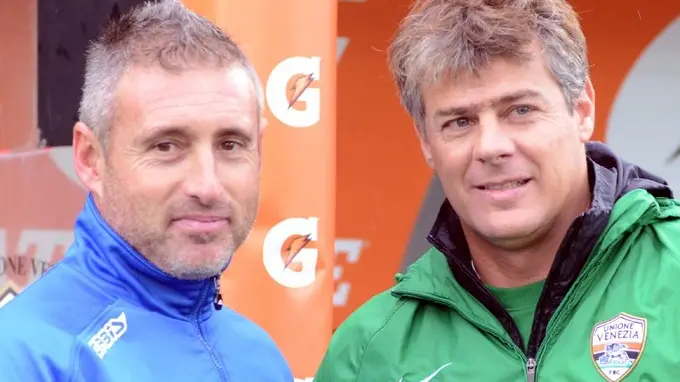 Interpress/gf.tagliapietra. 15.11.2014.- Calcio. VENEZIA-ALBINOLEFFE,2-0. Bonazzi Roberto, Serena Michele.