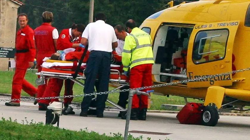 TREVISO 07/10/2004 SUEM E LAVANDERIA OSPEDALE, OPERAZIONE ELISOCCORSO SUEM E LAVANDERIA OSPEDALE