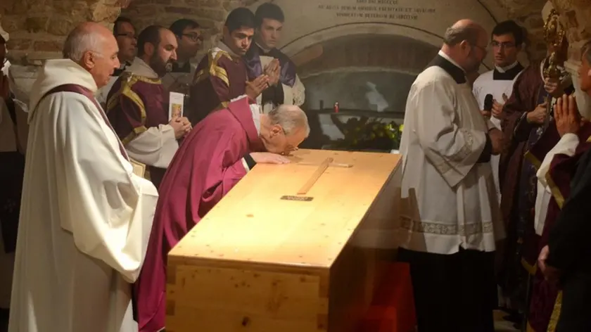 Interpress/M.Tagliapietra Venezia 17.05.2014.- Funerale Cardinale Marco Cè. Basilica di San Marco.