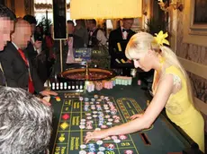 CASINO' DI VENEZIA A CA' VENDRAMIN CALERGI EUROPEAN DEALER CHAMPIONSHIP CAMPIONATO EUROPEO DEI CROUPIER..Nella foto Monika Arendarska (Polonia) - La roulette al casino'