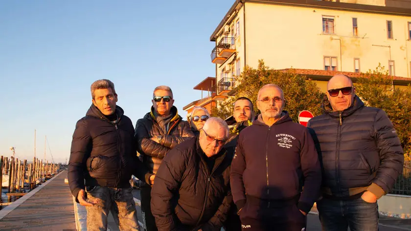 Sottomarina riva lusenzo (VE), 05/02/2020.gruppi di abitanti della riva lusenzo..Foto P. Pulese/ag.Lorenzo Pòrcile