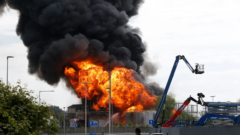 Incendio 3V Sigma Spa Marghera Mestre, 15/05/2020 Foto A. Gilardi/Ag. Lorenzo Pòrcile